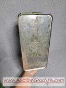 Vintage Metal Picnick Basket and Metal Bread Box. B2