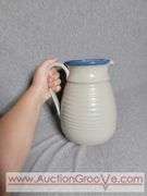 Red Wing Stoneware Pitcher. Cazier & Associates. 7 x 8.5. B1