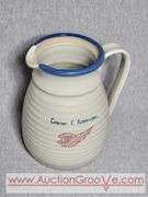 Red Wing Stoneware Pitcher. Cazier & Associates. 7 x 8.5. B1