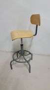 You are bidding on a Single, Swivel, Contoured Plywood, Adjustable Height Stools Chair by INTERION. 

More available in this auction.

Used and fully functional. See photos for details. 

From Company