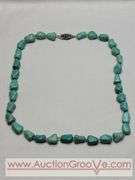 Turquoise And Sterling 17" Necklace. MB