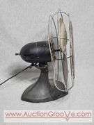 Antique Manning Bowman Metal Fan. Works! 12 x 14. B2