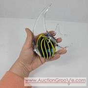 Hand-blown Glass Fish. 5 X 5. A