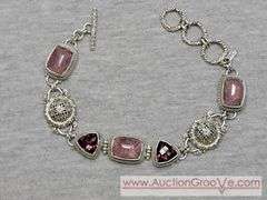 SARDA Sterling Silver Bracelet. Adjustable Length. 7-8". 40g. JB