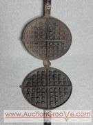 Antique 1901 Griswold. New American No.8 Waffle Iron. B1