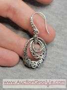 SARDA Sterling Silver Earrings. 8.5g. JB