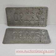 1983 Minnesota License Plates Front and Back. A