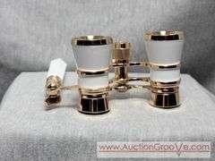 White and Rose Gold Opera Glasses. A3