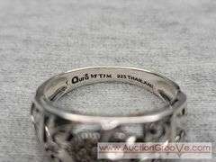 AURA By TJM. Marcasite and Garnet Sterling Silver Elephant Ring. Size 9. 3.3g. JB