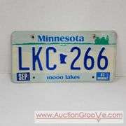 1983 Minnesota 10,000 Lakes License Plates. Front and Back. A