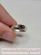 Sterling Silver and 14K Gold Eagle Ring. Size 8 3/4. A3