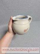 Red Wing Stoneware Pitcher. Ripplin River Daze. Millennium Edition 2002. 5 x 4. B1
