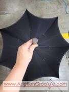 Antique Umbrella. Wooden Handle. A2