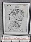 4 Baseball Themed Framed Prints. 8.5 x 10.5 each. A4