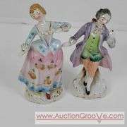 Colonial figurines made in Japan. 4" tall. A