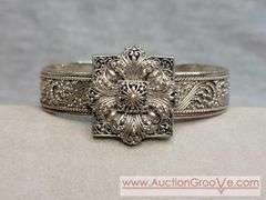 SARDA Sterling Silver Bracelet and Ring Size 9.5. 56g total. JB