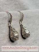 SARDA Sterling Silver Teardrop Earrings. 8g. JB