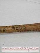 Antique high quality hand printed Baseball Hall of Fame bat Player names. 30". A2