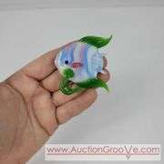 Molded Glass Fish. 2.5 x 2. A