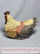 Lidded Rooster Dish. 10 x 6 x 8. A3