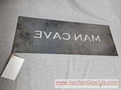 ACF Metals. MAN CAVE. Metal Sign. 21 x 8. A3
