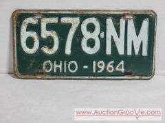 1964 Ohio License Plate. A4