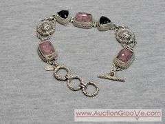 SARDA Sterling Silver Bracelet. Adjustable Length. 7-8". 40g. JB