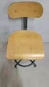 You are bidding on a Single, Swivel, Contoured Plywood, Adjustable Height Stools Chair by INTERION. 

More available in this auction.

Used and fully functional. See photos for details. 

From Company