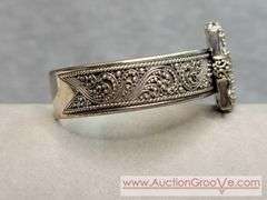 SARDA Sterling Silver Bracelet and Ring Size 9.5. 56g total. JB