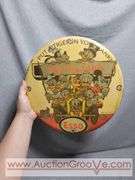 Esso "Put a Tiger in Your Tank" 25 Year Disney Anniversary Round Porcelain Enamel Advertising Sign. 12" diameter. A2