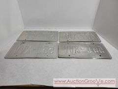 Four Wisconsin License Plates. A4