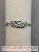 SARDA Sterling Silver Bracelet. Adjustable Length. 8" - 7". 26.5g. JB