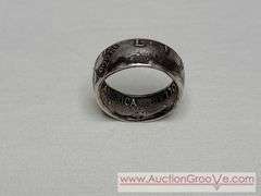 Sterling Silver 1964 Kennedy Half Dollar Ring. Size. 8.5. A3