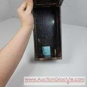 Levey Bros Bank Safe Deposit Box. No key. 5 x 14 x 4. A