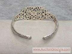 SARDA Sterling Silver Bracelet. Both Sides are bent one side has a small break. 31.4g. JB