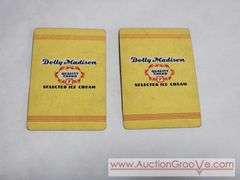 2 Dolly Madison Ace Of Hearts Playing Cards and Las Vegas. T4