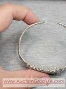 SARDA Sterling Silver Bracelet. Both Sides are bent one side has a small break. 31.4g. JB