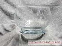 Krosno of Poland. Etched and Cut Crystal Bowl. 7 x 5. A3