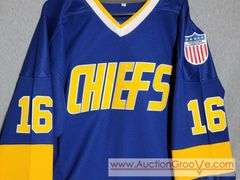 Chiefs #16 Hanson Jersey. Charlestown All American City. Size XL. T4