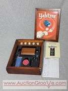 Yahtzee. Wooden Box Vintage Game Collection. Parker Brothers. A1
