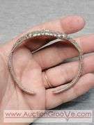 SARDA Sterling Silver Bracelet. Both Sides are bent one side has a small break. 31.4g. JB
