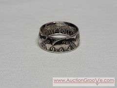 Sterling Silver 1964 Kennedy Half Dollar Ring. Size. 8.5. A3