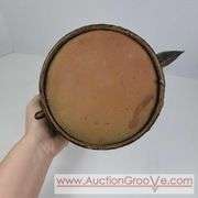 Metal tea Kettle. Decoration only. 9 x 9. A