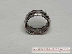 Sterling Silver 1964 Kennedy Half Dollar Ring. Size. 8.5. A3