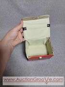 TWO Vintage SPP Vinyl Circus Fun Lunch Boxes. Rare Hard to Find.  8.5 x 6 x 5 and 5 x 4 x 3.5. A2
