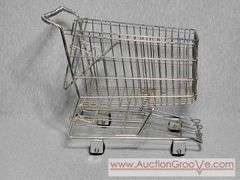 Let's Go Shopping! Miniature Shoping Cart. 12 x 7 x 11. B1