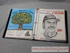Minnesota Twins Official Programs. 1966, 67, 79, 73, 75, 74, 76 and 1972. A1