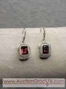 SARDA Sterling Silver Purple Mystic Quartz Pendant and Earrings. Matches Lot 234. Total 26.3g. JB