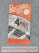 1940 Metropolitan New York Official Baseball Games. A1