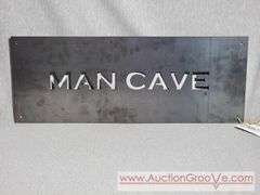 ACF Metals. MAN CAVE. Metal Sign. 21 x 8. A3